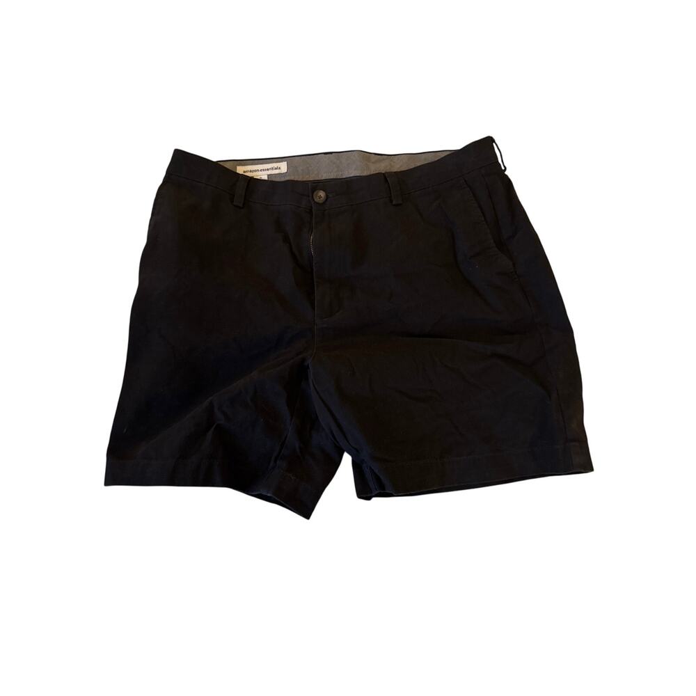 Amazon Essentials Men’s Chino Shorts – Black – Size 36